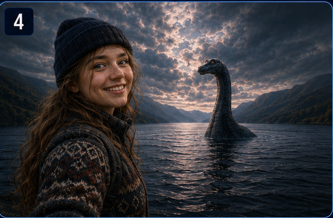 Loch Ness Monster Scotland Selfie experience